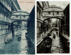 ITALIE - VENISE - 2 Cartes Postales - Pont Des Soupirs - Venezia