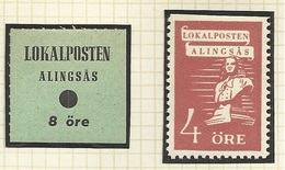 SUEDE SWENDEN ALINGSAS STADSPOST - Local Post Stamps