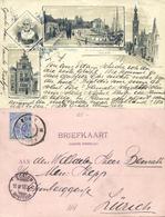 Nederland, EDAM & VOLENDAM, Meerbeeldkaart, Torenstraat, Museum (1898) Ansichtkaart - Edam