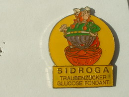 Pin's BD ASTERIX - ABRARACOURCIX - SIROP SIDROGA - GLUCOSE FONDANT - SUCRE - BD