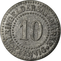 Monnaie, Allemagne, Kleingeldersatzmarke, Lüneburg, 10 Pfennig, TTB, Zinc - Monedas/ De Necesidad