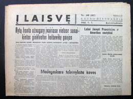 Lithuanian Newspaper/ Į Laisvę No. 106 1942.05.07 - Testi Generali