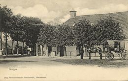Nederland, HEERENVEEN, Knijpe, De Knipe, Horse Cart (1899) Ansichtkaart - Heerenveen