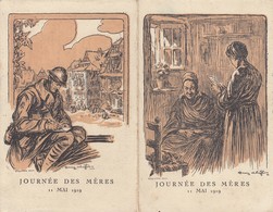 JOURNEE DES MERES 11 Mai 1919: Carte Postale Deux Volets - Fête Des Mères