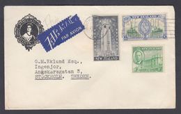 1946. New Zealand. PEACE 1 Sh.+ 5d + 1 D On Cover To Sweden From AUCKLAND N.Z. 23 OCT... (MICHEL 292+) - JF323614 - Covers & Documents