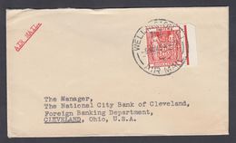 1945. New Zealand. NEW ZEALAND STAMP DUTY 4 FOUR SHILLINGS On Cover To Ohio, USA From... (MICHEL STEMPEL 31) - JF323618 - Covers & Documents