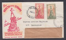 1945. New Zealand. HEALTH 1 + ½ D And 2 + 1 D On Cover From BLUFF N.Z. -1.OC.45. FDC.... (MICHEL 280-281) - JF323620 - Storia Postale