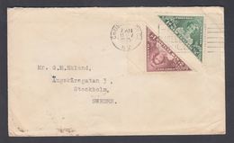 1943. New Zealand. HEALTH Complete Set On Cover To Sweden From CHRISTCHURCH 13 NOV 19... (MICHEL 275-276) - JF323621 - Cartas & Documentos