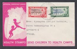 1948. New Zealand. HEALTH Complete Set On FDC To Sweden From INVERCARGILL N.Z. -1.OC.... (MICHEL 305-306) - JF323624 - Covers & Documents