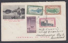 1948. New Zealand. Otago Complete Set On Cover To USA From OTAGO 23. MR. 48.  (MICHEL 301-304) - JF323630 - Lettres & Documents