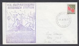 1969. New Zealand. Christmas 7 C On Cover From CAMBELL ISLAND NZ. 14 JA 69 N.Z. SUB-A... (MICHEL 464) - JF323650 - Briefe U. Dokumente