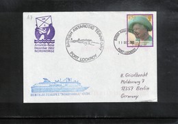 British Antarctic Territory 2002 Ship Nordnorge Interesting Ship Cover - Storia Postale