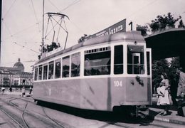 Schweizer Eisenbahn, Verkehrsbetriebe Luzern, Tramway Bahnhof, Photo 1948 BVA VBL 198.6 - Strassenbahnen