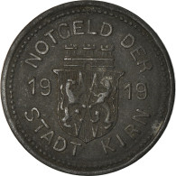 Monnaie, Allemagne, Kriegsgeldersatzmarke, Kirn, 10 Pfennig, 1919, TTB, Zinc - Noodgeld