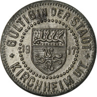 Monnaie, Allemagne, Kriegsgeld, Kirchheim, 5 Pfennig, 1917, SUP, Iron - Monetary/Of Necessity