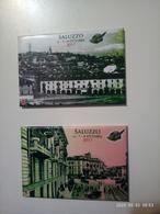 1 Set Lotto 2 Calamite CALAMITA SALUZZO 2017 Raduno ALPINI Italia Lucide 78x53 Mm - Tourism