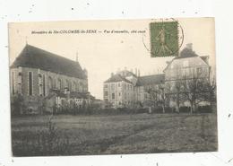 Cp , 89 , MONASTERE SE SAINTE COLOMBES LES SENS ,  Vue D'ensemble ,côté Ouest ,  Voyagée 1920 - Autres & Non Classés