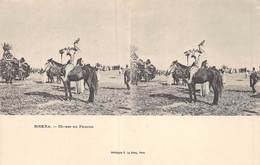 20-6701 : EDITION E. LE DELEY. PARIS. VUE STEREOSCOPIQUE. BISKRA. CHASSE AU FAUCON - Biskra