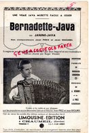 19- CHAUMEIL- RARE PARTITION MUSIQUE BERNADETTE JAVA- JEAN PREZ -JEAN SEGUREL-ANTOINETTE COUGNOUX-ROGER VINCENT - Partituren