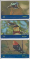 BRASIL 1999 BIRDS JURUVA MOTMOT ARACARI CASTANHO TOUCAN UIRAPURU LARANJA MANAKIN - Songbirds & Tree Dwellers