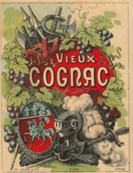 Etiquette  Ancienne De Cognac - Imprimeur Célard&Fils Vers 1890 - Other