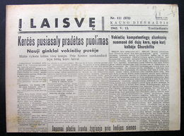 Lithuanian Newspaper/ Į Laisvę No. 111 1942.05.13 - Informaciones Generales