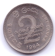 SRI LANKA 1984: 2 Rupees, KM 147 - Sri Lanka