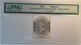 Banca Nazionale Nel Regno D‘ Italia 1866 RARE Thomas De La Rue Vignette Die Proof(Italy PMG Banknote Saggio Prove - Sonstige & Ohne Zuordnung