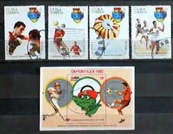 CUBA 1977-82 Spots Used Stamps+sheet - Collections, Lots & Séries