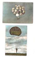 Parachutisme- 2 Cartes-(D.6884) - Parachutting