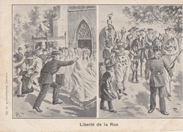 CPA (politique) Repression Anticlerical) (la Liberté De La Rue)  (  B.bur Theme ) - Ohne Zuordnung