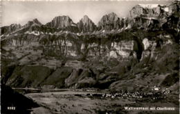 Walenstadt Mit Churfirsten (8382) - Walenstadt