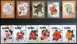 CUBA 1975-78 Flores Par Pacifico Used Stamps - Collections, Lots & Series