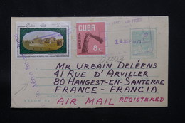 CUBA - Entier Postal + Compléments De Santiago De Cuba Pour La France En 1971 En Recommandé - L 59835 - Brieven En Documenten