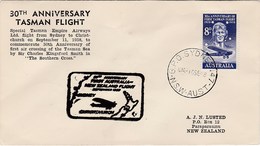 New Zealand 1958 Tasman Flight 30th Anniversary, Souvenir Cover - Cartas & Documentos