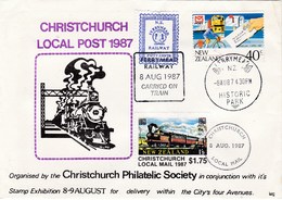 New Zealand 1987 Christchurch Local Post, Souvenir Cover - Covers & Documents