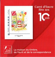 FRANCE Collector Carré D'Encre 10 Ans 1 Timbre Illustration Avec TOUR EIFFEL - Collectors