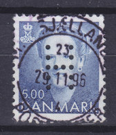 Denmark Perfin Perforé Lochung (H03) 'H' Hjemmeværnet (National Guard) Deluxe Cancel 1996 (Cz. Slania) !! - Abarten Und Kuriositäten