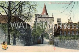 ROCHESTER PRIORY GATE OLD COLOUR POSTCARD KENT - Rochester