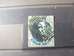 Timbre Belge 1851 - 1861 Médaillon 20 C Bleu & - 1849-1865 Médaillons (Autres)