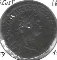 DOMITIANUS Als CAESAR   -   ( 69 - 79 ) AD   -   AE  AS   11,22 Gr.   -   ROME  73 AD - Les Flaviens (69 à 96)