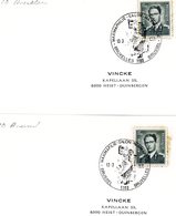 Salon Maximaphilie 1971 : 2 Cachets Spéciaux Différents 13-3-1971 (1180 Brussel & Bruxelles) - Commemorative Documents