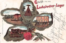 Gruss Aus Dem Lockstedter-Lager - Litho - Hauptwache - Beschossenes Haus Ridders - Hohenlockstedt