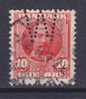 Denmark Perfin Perforé Lochung (W02) 'W' T. M. Werner, København King König Fr. VIII. Stamp (2 Scans) - Varietà & Curiosità