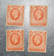 GB  STAMPS  King George V   4X2d   Mint   1934-36   ~~L@@K~~ - Nuevos