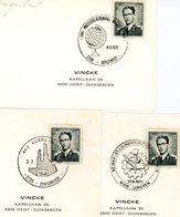 1971 : 3 Cachets Spéciaux : Diksmuide (pélerinage Yser) - Lokeren - Borgerhout - Commemorative Documents