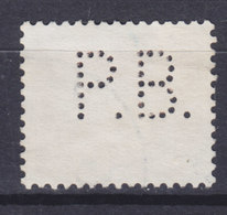 Denmark Perfin Perforé Lochung (P09) 'P.B.' P. Bjørnbak's Konvolutfabrik, København (2 Scans) - Abarten Und Kuriositäten