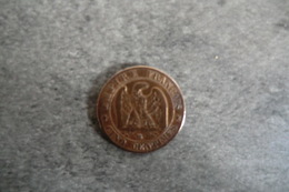 France - Pièces De 5 Centimes 1862 Lettre BB En Bronze Napoléon III Tête Laurée En B - 5 Centimes