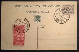 VATICANO 1945 CARTOLINA POSTALE - Briefe U. Dokumente