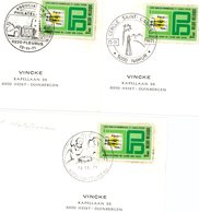 Thema "Noël Et Monuments" - 3 Cachets Spéciaux 1971 13-11-1971 : Fleurus - Namur - Chatelineau - Commemorative Documents